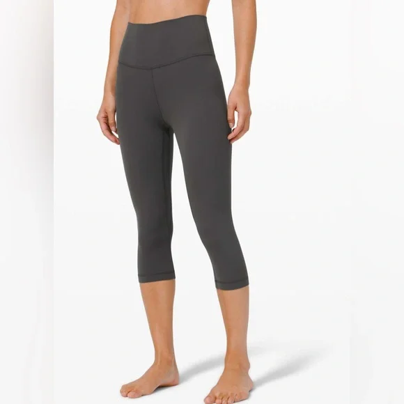 134. Lululemon Align High Rise Crop 17" in Graphite Grey - Picture 2 of 11